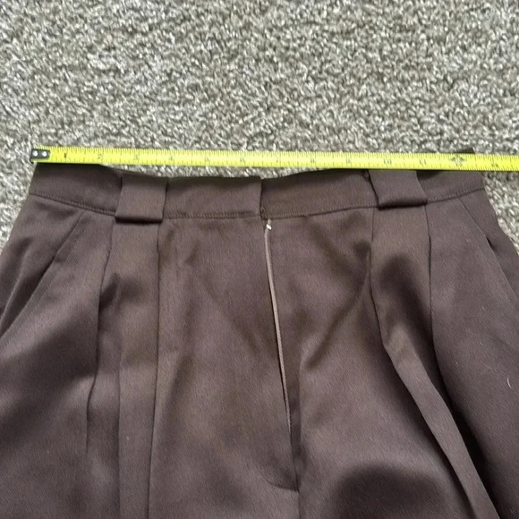 Anne Klein high wasted chocolate wool trousers - Picture 9 of 9